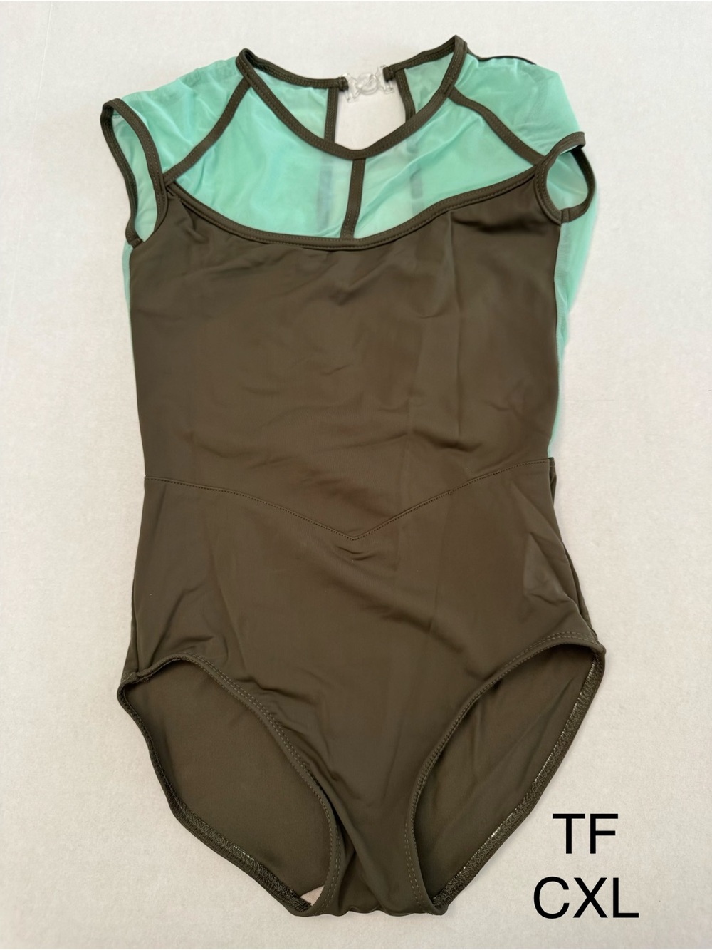 Tiger Friday Olive Green Leotard CXL